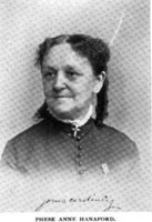 HANAFORD, Rev. Phebe Anne