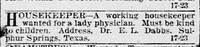 Ellen Lawson Dabbs Housekeeper Ad 1891.jpg